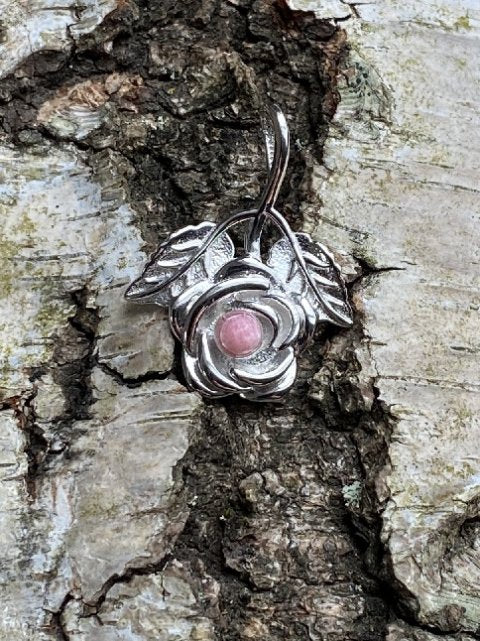 Pendant in sterling silver 925 with Tugtupit