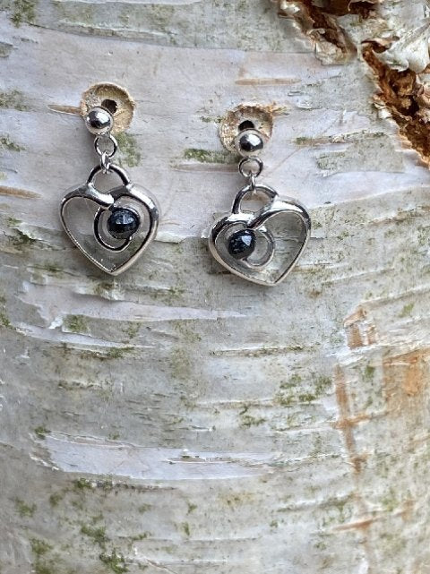 Earrings with Nuummit in sterling silver 925