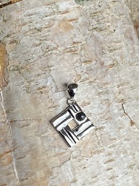 Pendant in sterling silver 925 with Nuummit